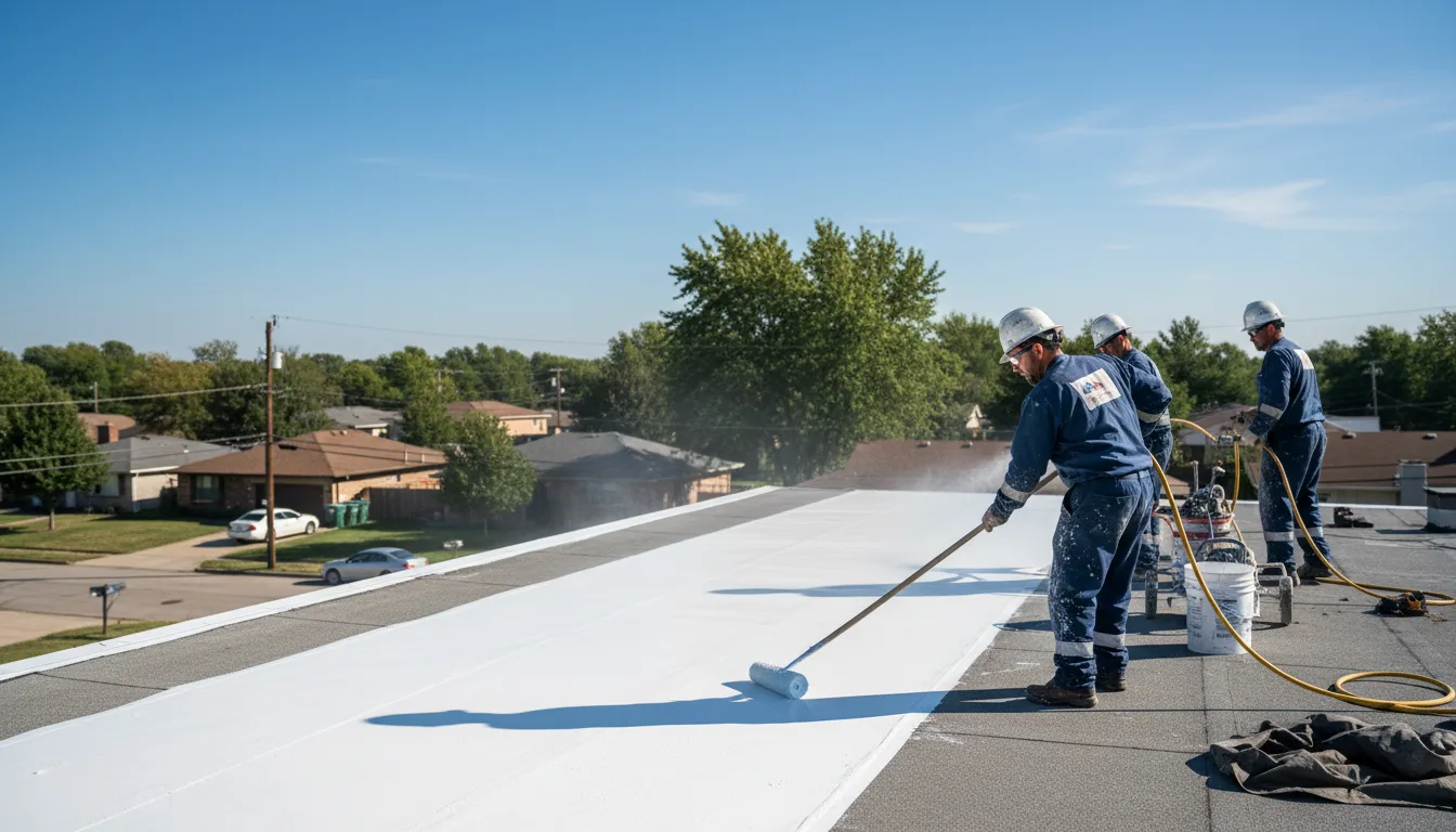 Commercial roof coating in Oneida, AR near me
